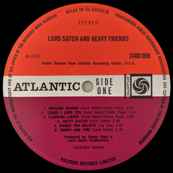 Lord Sutch And Heavy Friends - Lord Sutch And Heavy Friends | Atlantic (2400 008) - 3 Lord Sutch And Heavy Friends - Lord Sutch And Heavy Friends | Atlantic (2400 008) - 3