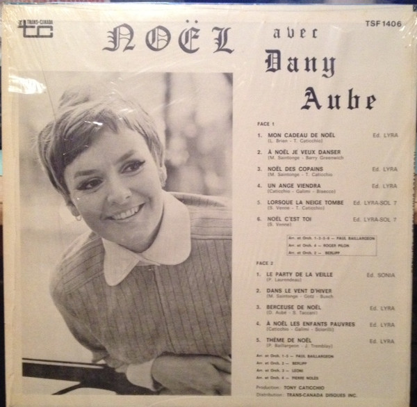 Dany Aube - Noël Avec Dany Aubé | Trans-Canada (TSF-1406) - 2 Dany Aube - Noël Avec Dany Aubé | Trans-Canada (TSF-1406) - 2