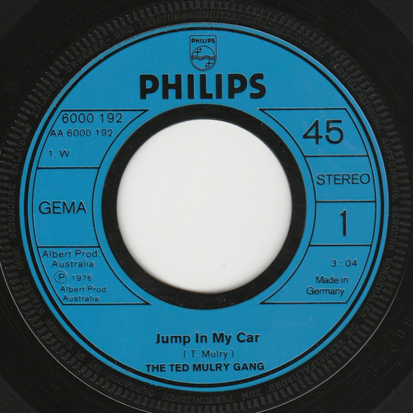 Ted Mulry Gang - Jump In My Car | Mercury (6000 192) - 3