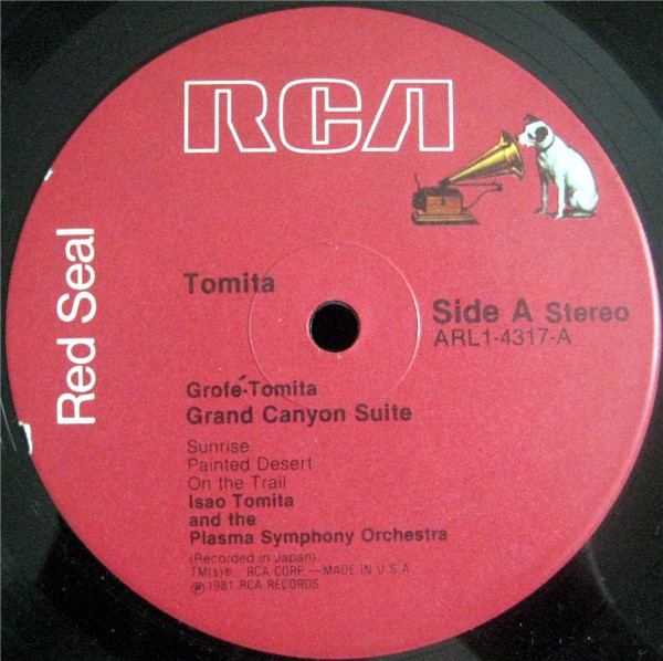 Tomita And The Plasma Symphony Orchestra - Grofé-Tomita Grand Canyon | RCA Red Seal (ARL1-4317) - 3