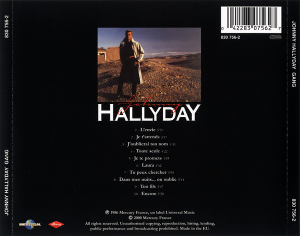 Johnny Hallyday - Gang | Mercury (830 756-2) - 3