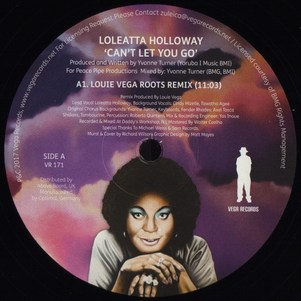 Loleatta Holloway - Can't Let You Go | Vega Records (VR 171) - 3