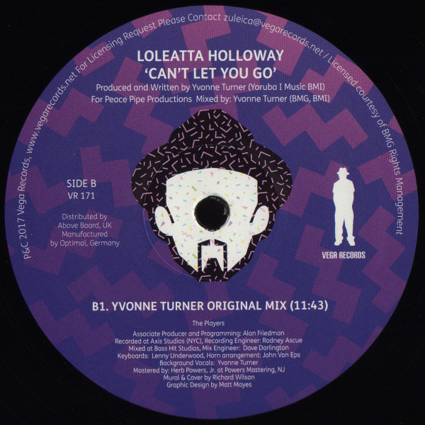 Loleatta Holloway - Can't Let You Go | Vega Records (VR 171) - 4