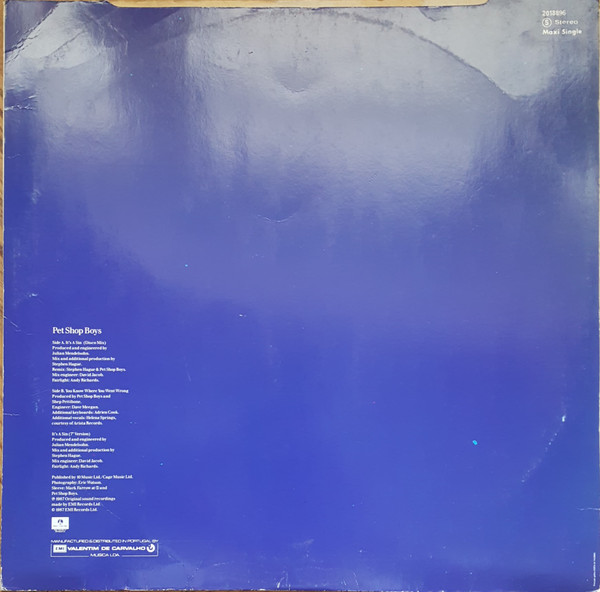 Pet Shop Boys - It's A Sin | Parlophone (2018896) - 2