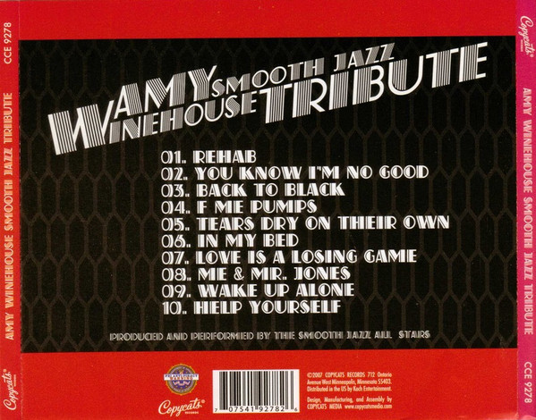 The Smooth Jazz All Stars - Amy Winehouse Smooth Jazz Tribute | Copycats Records (CCE 9278) - 2 The Smooth Jazz All Stars - Amy Winehouse Smooth Jazz Tribute | Copycats Records (CCE 9278) - 2
