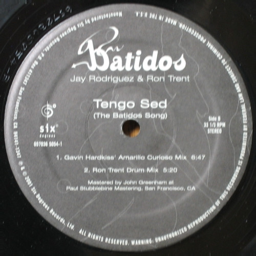 Batidos - Tengo Sed (The Batidos Song) | Six Degrees Records (657036 5054-1) - 4