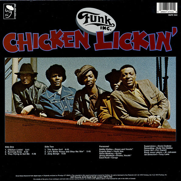 Funk Inc. - Chicken Lickin' | BGP Records (BGPD 1042) - 2