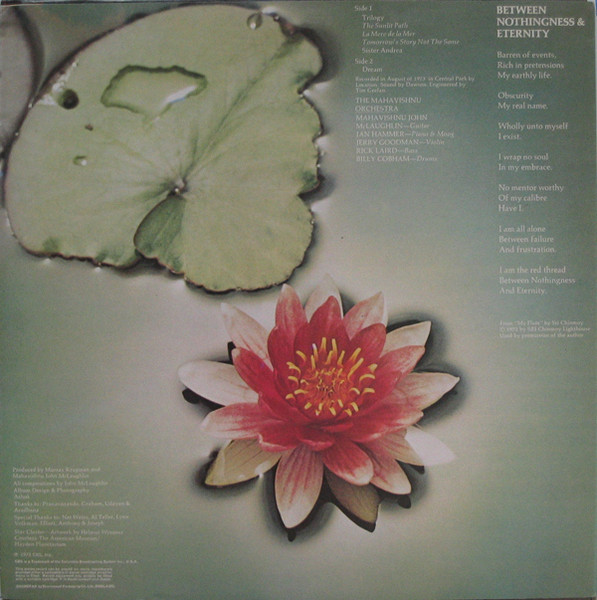 Mahavishnu Orchestra - Between Nothingness & Eternity | CBS (69046) - 2
