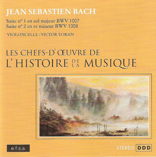 Johann Sebastian Bach - Victor Yoran - Suite N°1 En Sol Majeur BWV 1007 - Suite N°2 En Ré Mineur BWV 1008 | e.f.s.a. (004)