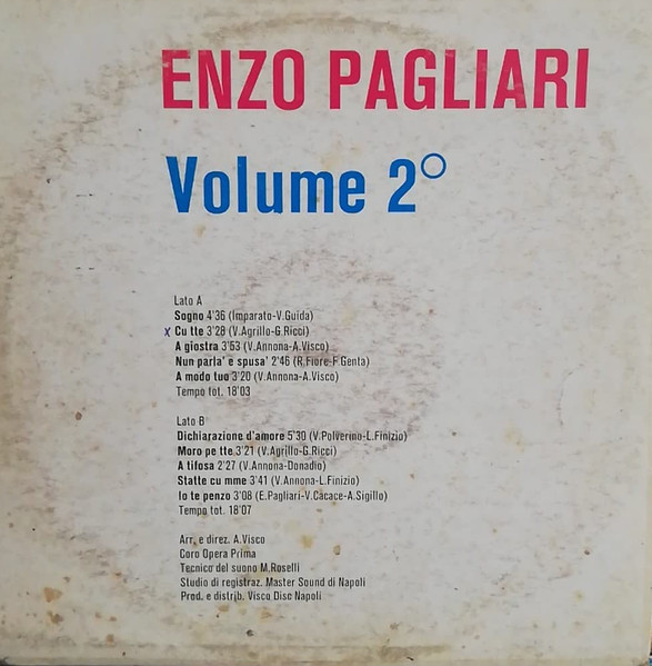 Enzo Pagliari - Volume 2° | Visco Disc (VS 7033) - 2