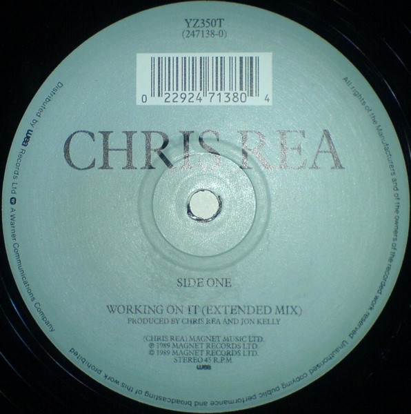 Chris Rea - Working On It | WEA (YZ 350T) - 3