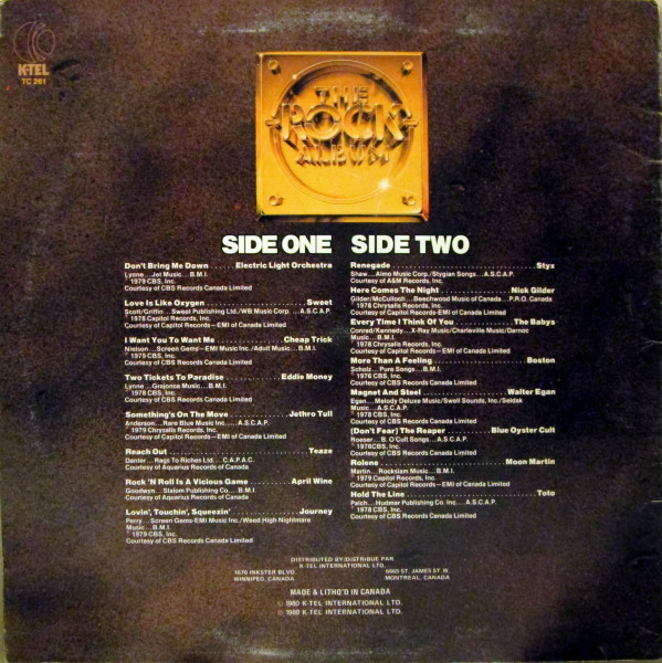 Various - The Rock Album | K-Tel (TC 261) - 2 Various - The Rock Album | K-Tel (TC 261) - 2