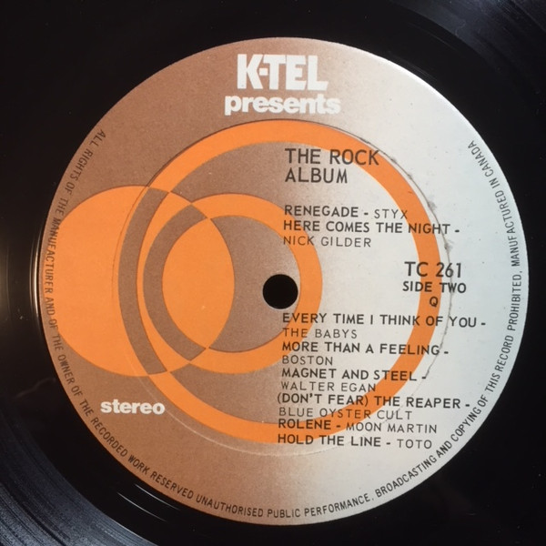 Various - The Rock Album | K-Tel (TC 261) - 4 Various - The Rock Album | K-Tel (TC 261) - 4