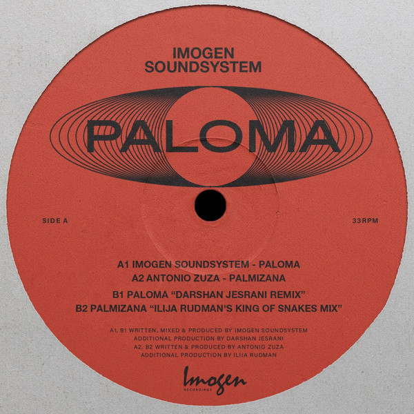 Imogen Soundsystem - Paloma | Imogen Recordings (IMO020) - main