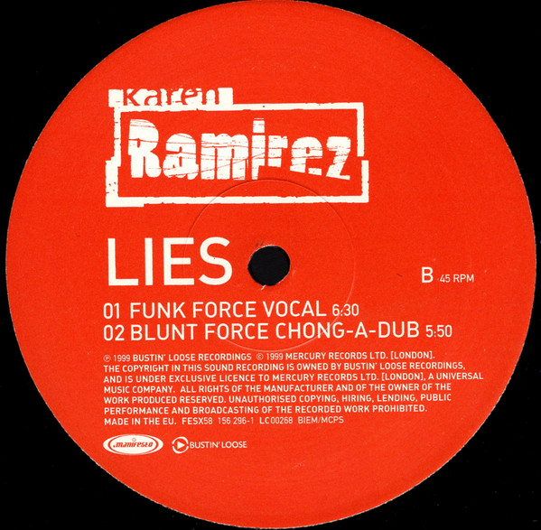 Karen Ramirez - Lies | Manifesto (FESX58) - 4 Karen Ramirez - Lies | Manifesto (FESX58) - 4
