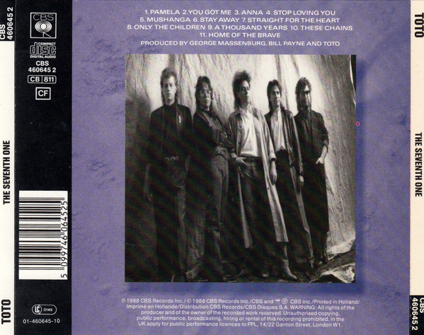 Toto - The Seventh One | CBS (CBS 460645 2) - 2
