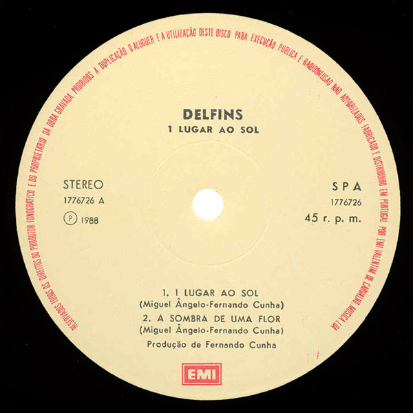 Delfins - 1 Lugar Ao Sol | EMI (1776726) - 3 Delfins - 1 Lugar Ao Sol | EMI (1776726) - 3