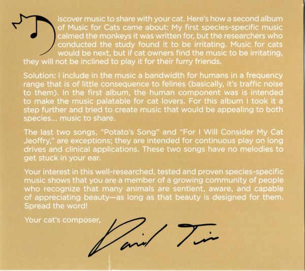 David Teie - Music For Cats: Album Two / Music For Sharing | Teyus Music LLC (none) - 3