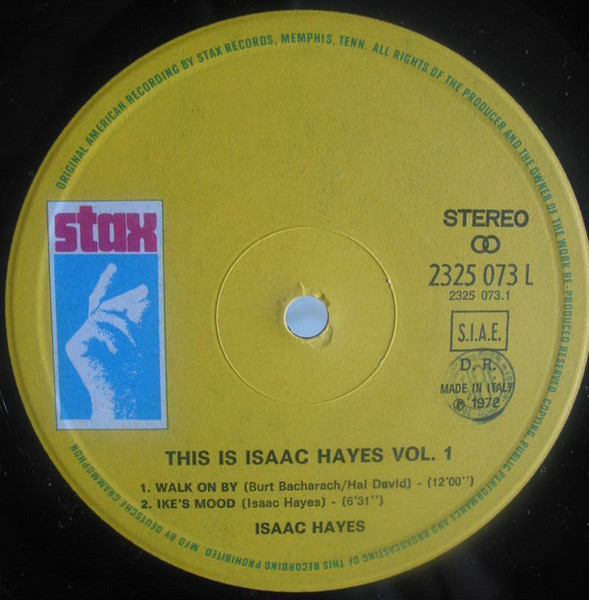 Isaac Hayes - This Is Isaac Hayes Vol.1 | Stax (2325 073 L) - 3