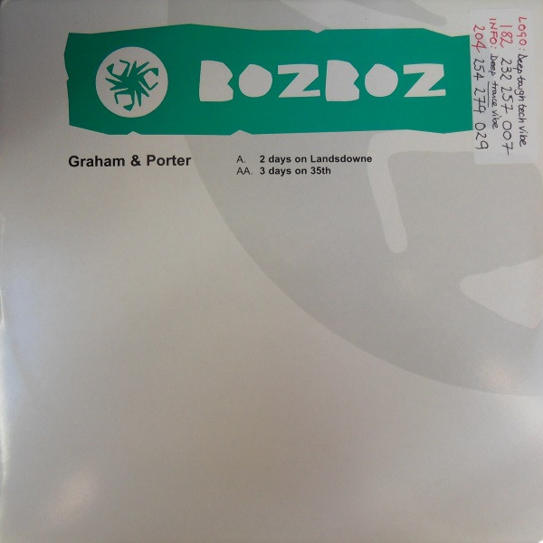 John Graham & Steve Porter - 2 Days On Landsdowne / 3 Days On 35th | BozBoz (BOZ003)