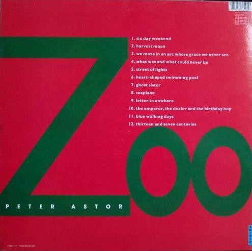 Peter Astor - Zoo | Creation Records (CRELP 090) - 2