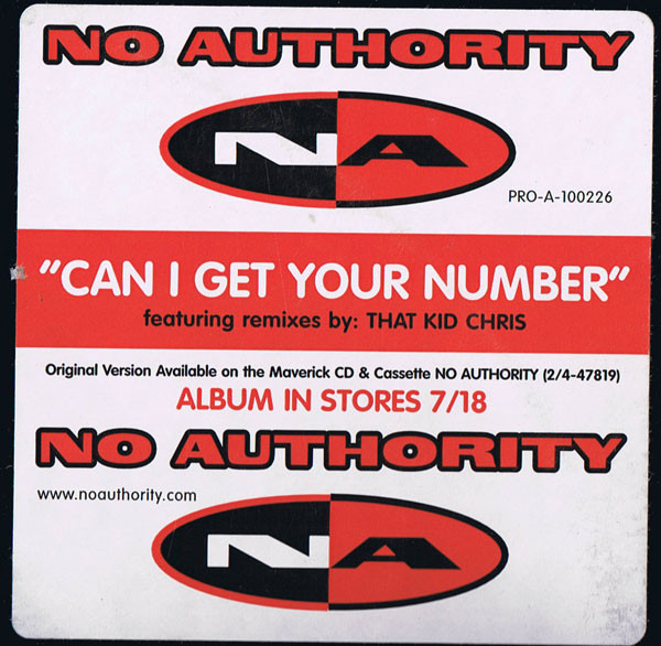 No Authority - Can I Get Your Number | Maverick (PRO-A-100226) - 2