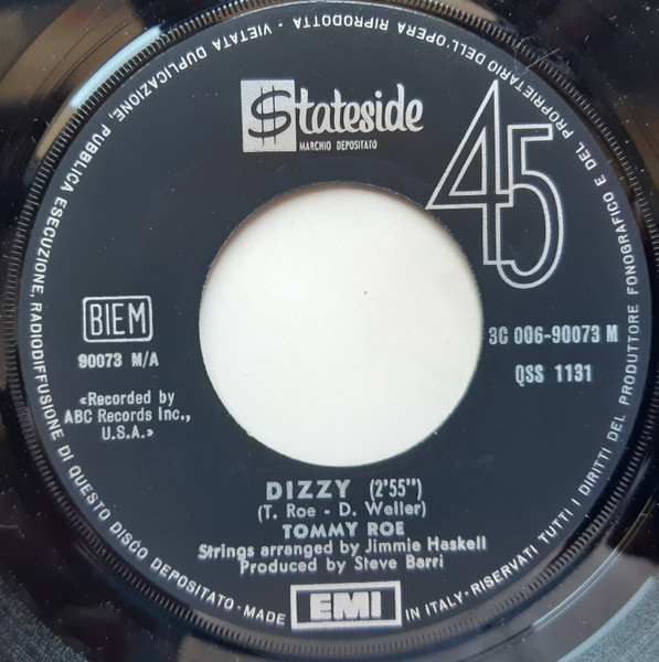 Tommy Roe - Dizzy | Stateside (3C 006-90 073 M) - 3