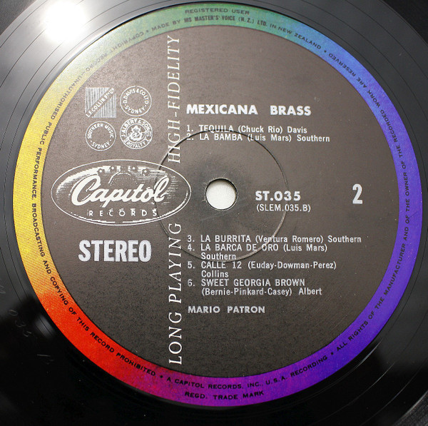 The Mexicana Brass - Mexicana Brass | Capitol Records (ST 035) - 4