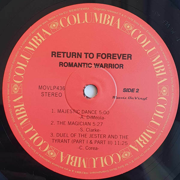 Return To Forever - Romantic Warrior | Music On Vinyl (MOVLP436) - 4
