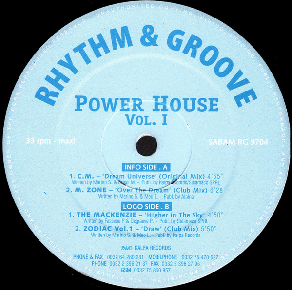 Various - Power House Vol. I | Rhythm And Groove Records (RG 9704)