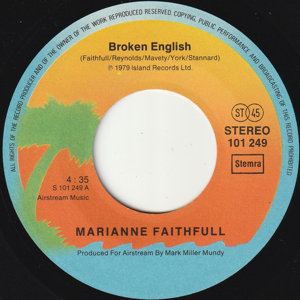 Marianne Faithfull - Broken English | Island Records (101 249) - 3
