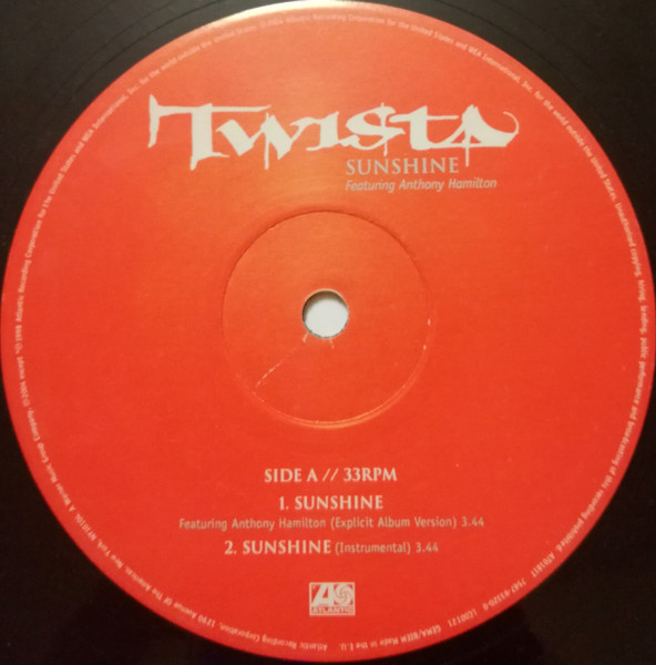 Twista - Sunshine | Atlantic (AT 0181 T) - 3