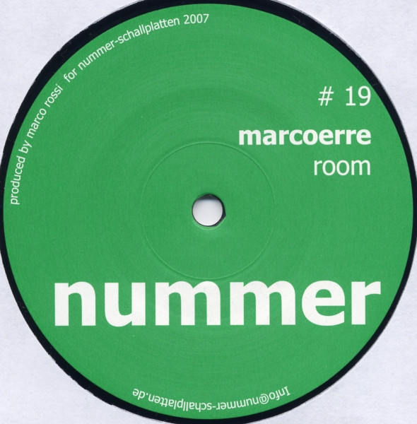 Marcoerre - Room | Nummer-Schallplatten (# 19) - 3