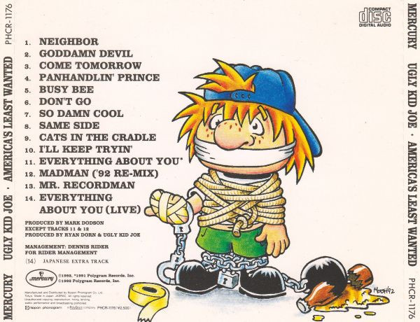 Ugly Kid Joe - America's Least Wanted | Mercury (PHCR-1176) - 3 Ugly Kid Joe - America's Least Wanted | Mercury (PHCR-1176) - 3