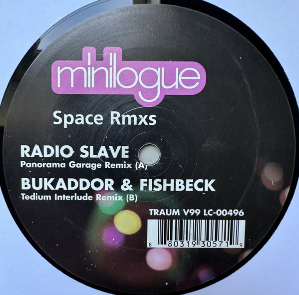 Minilogue - Space Rmxs | Traum Schallplatten (TRAUM V99)