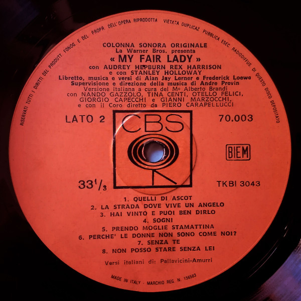Audrey Hepburn , Rex Harrison , Stanley Holloway - Lerner & Loewe - My Fair Lady | CBS (70.003) - 3 Audrey Hepburn , Rex Harrison , Stanley Holloway - Lerner & Loewe - My Fair Lady | CBS (70.003) - 3