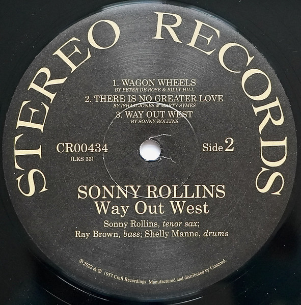 Sonny Rollins - Way Out West | Craft Recordings (CR00434) - 4