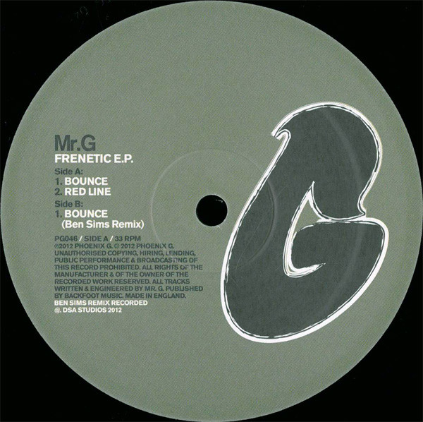 Mr. G - Frenetic E.P. | Phoenix G. (PG046)