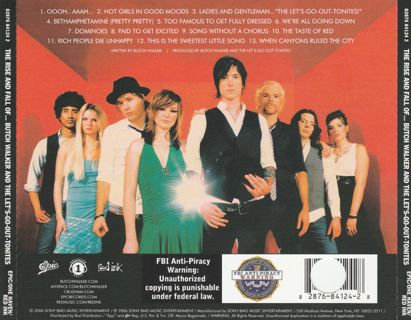 Butch Walker And The Let's-Go-Out-Tonites - The Rise And Fall Of Butch Walker And The Let's-Go-Out-Tonites | Epic (82876 84124 2) - 2 Butch Walker And The Let's-Go-Out-Tonites - The Rise And Fall Of Butch Walker And The Let's-Go-Out-Tonites | Epic (82876 84124 2) - 2