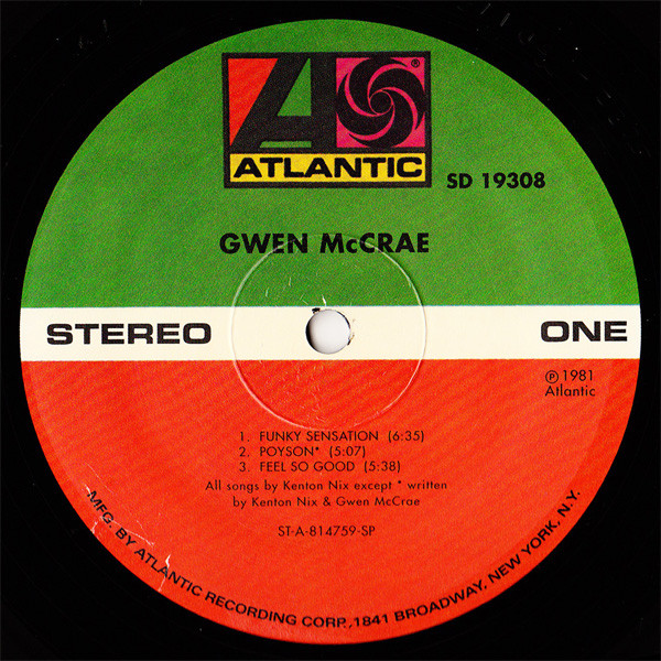 Gwen McCrae - Gwen McCrae | Atlantic (SD 19308) - 4 Gwen McCrae - Gwen McCrae | Atlantic (SD 19308) - 4