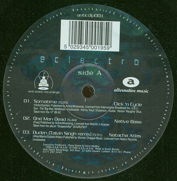 Various - Eclectro | Anti Static Recordings (anticdlp001)