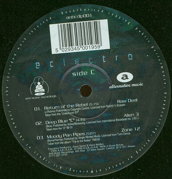 Various - Eclectro | Anti Static Recordings (anticdlp001) - 3
