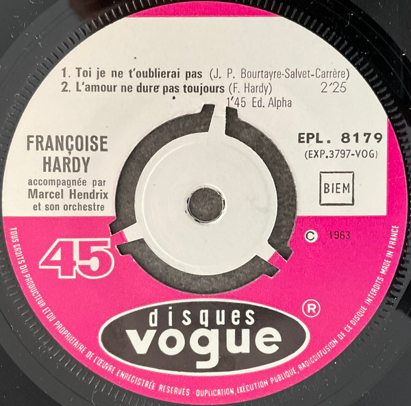 Françoise Hardy - Le Sais-tu? | Disques Vogue (EPL 8 179) - 4