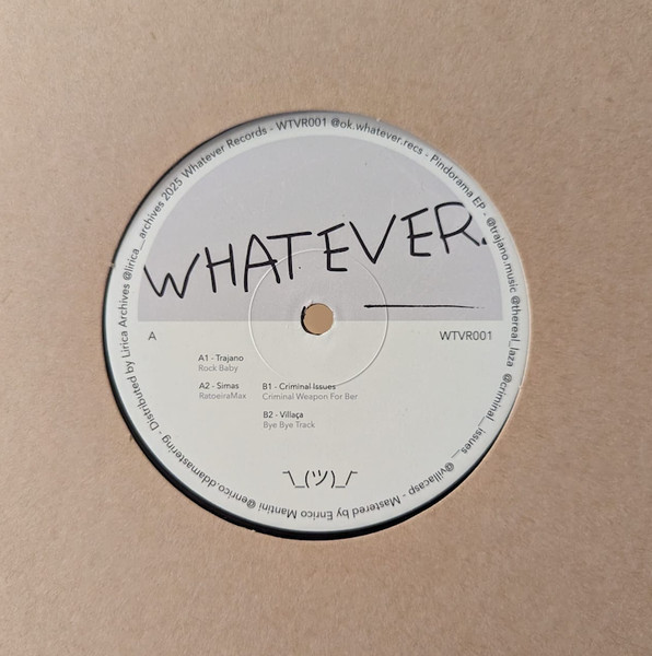 Trajano , Villaça , Criminal Issues , Simas - Pindorama EP | Whatever Records (WTVR001) - main