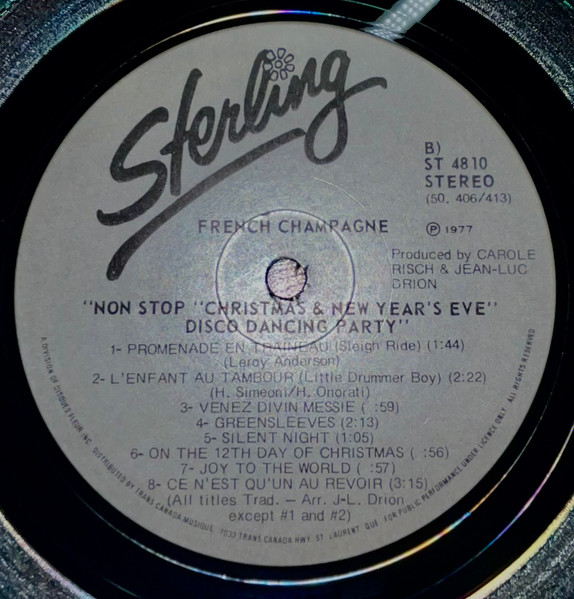 French Champagne - Non Stop Christmas & New Year's Eve Disco Dancing Party | Sterling (ST 4810) - 3 French Champagne - Non Stop Christmas & New Year's Eve Disco Dancing Party | Sterling (ST 4810) - 3