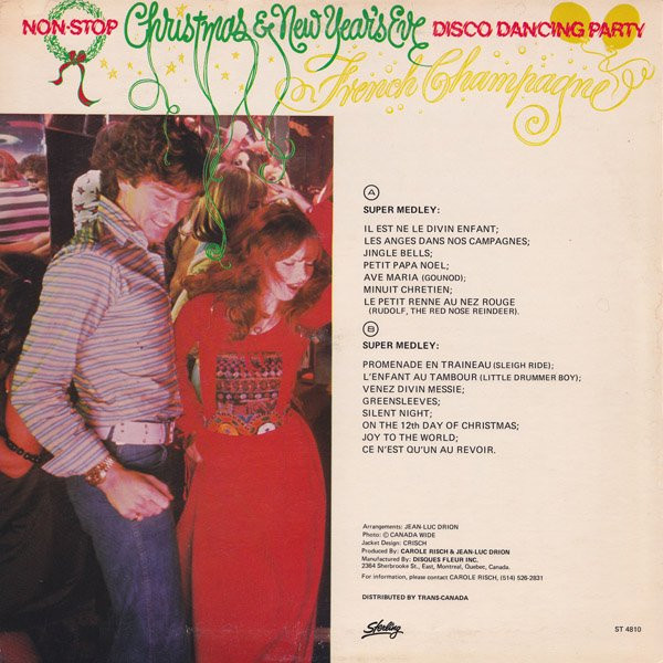 French Champagne - Non Stop Christmas & New Year's Eve Disco Dancing Party | Sterling (ST 4810) - 4 French Champagne - Non Stop Christmas & New Year's Eve Disco Dancing Party | Sterling (ST 4810) - 4