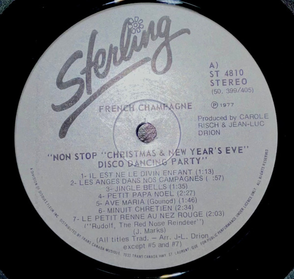 French Champagne - Non Stop Christmas & New Year's Eve Disco Dancing Party | Sterling (ST 4810) - 2 French Champagne - Non Stop Christmas & New Year's Eve Disco Dancing Party | Sterling (ST 4810) - 2