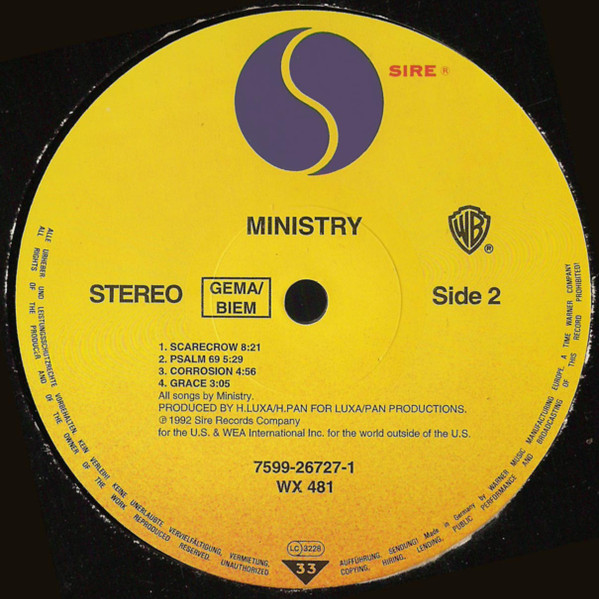 Ministry - ΚΕΦΑΛΗΞΘ | Sire (7599-26727-1) - 4 Ministry - ΚΕΦΑΛΗΞΘ | Sire (7599-26727-1) - 4