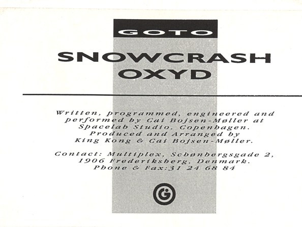 Snowcrash / Oxyd