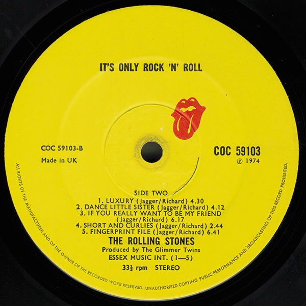 The Rolling Stones - It's Only Rock 'N Roll | Rolling Stones Records (COC 59103) - 2